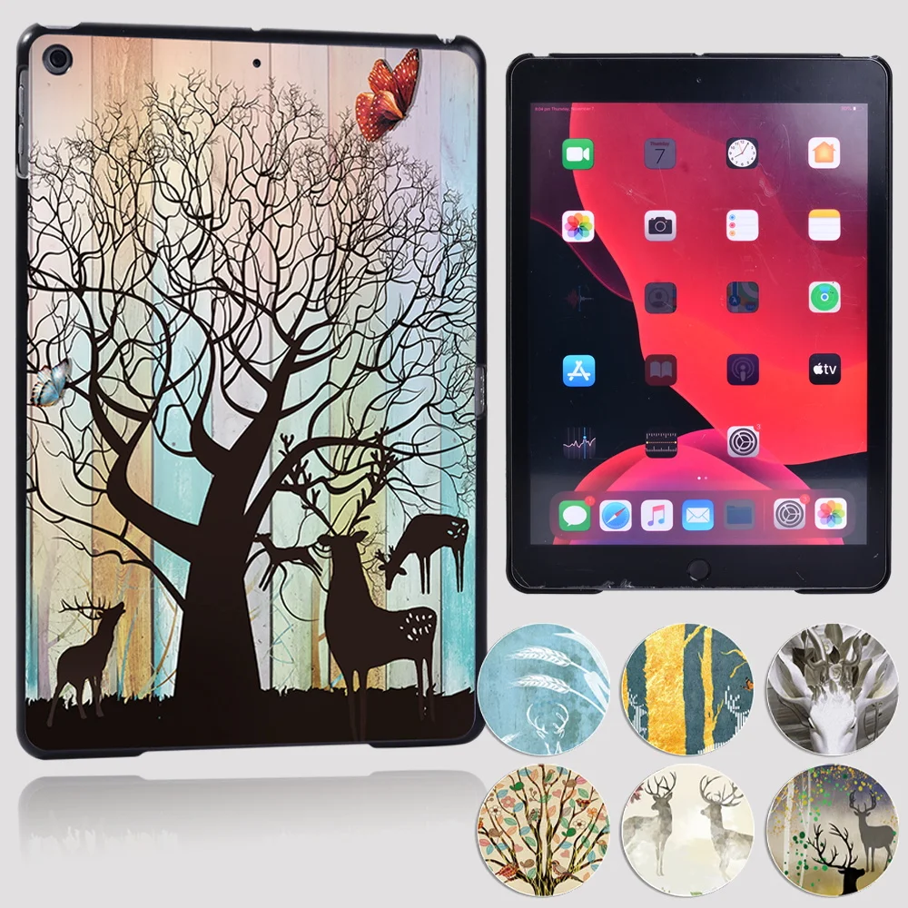 

Durable iPad Case for IPad 9th 8th 7th Gen 10.2"/6th 5th/Mini 1 2 3 4 5/Ipad 2 3 4 Tablet Hard Shell Cover with Deer Pattern