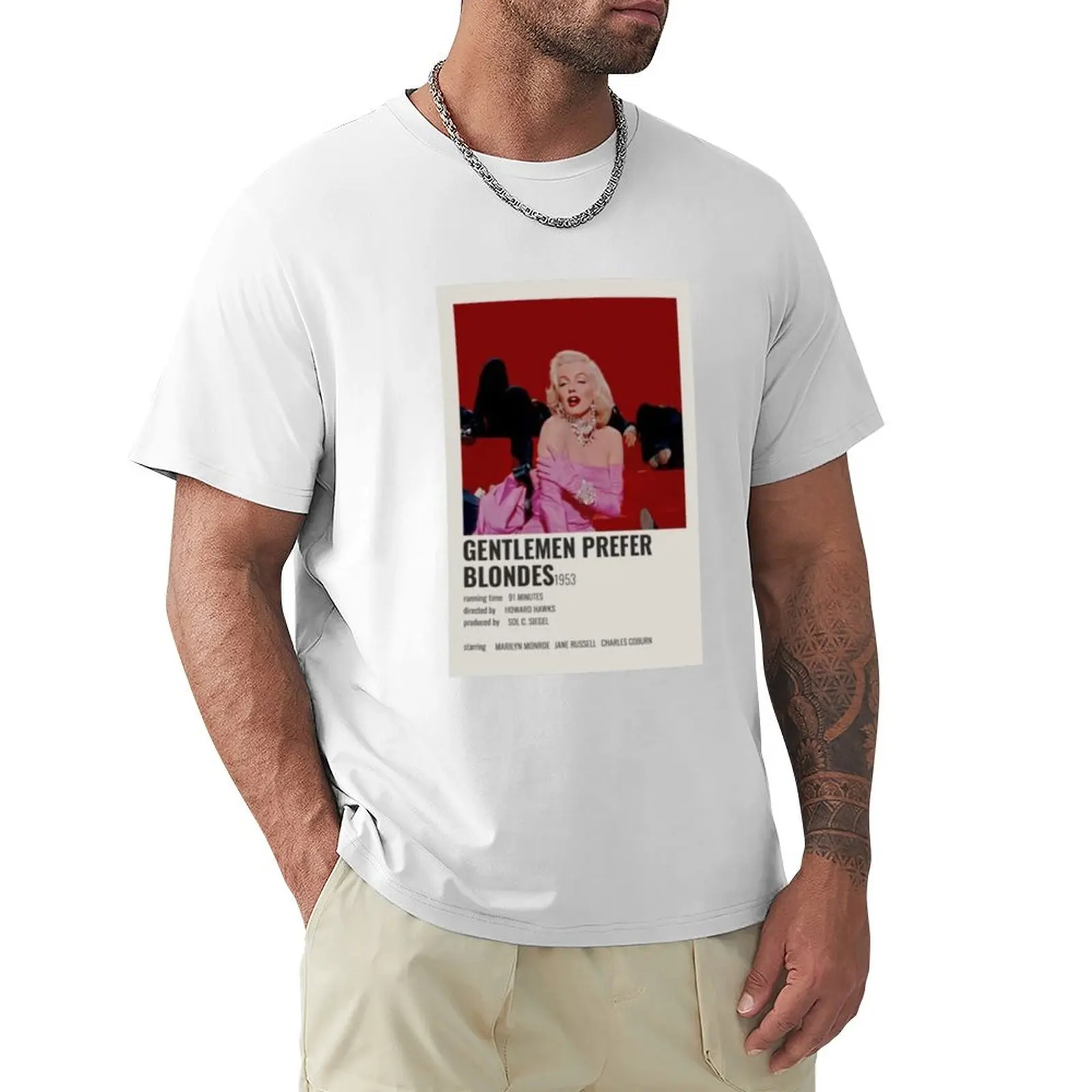 

Gentlemen Prefer Blondes 1953 T-Shirt heavyweights oversized animal prinfor boys new edition mens t shirts casual stylish