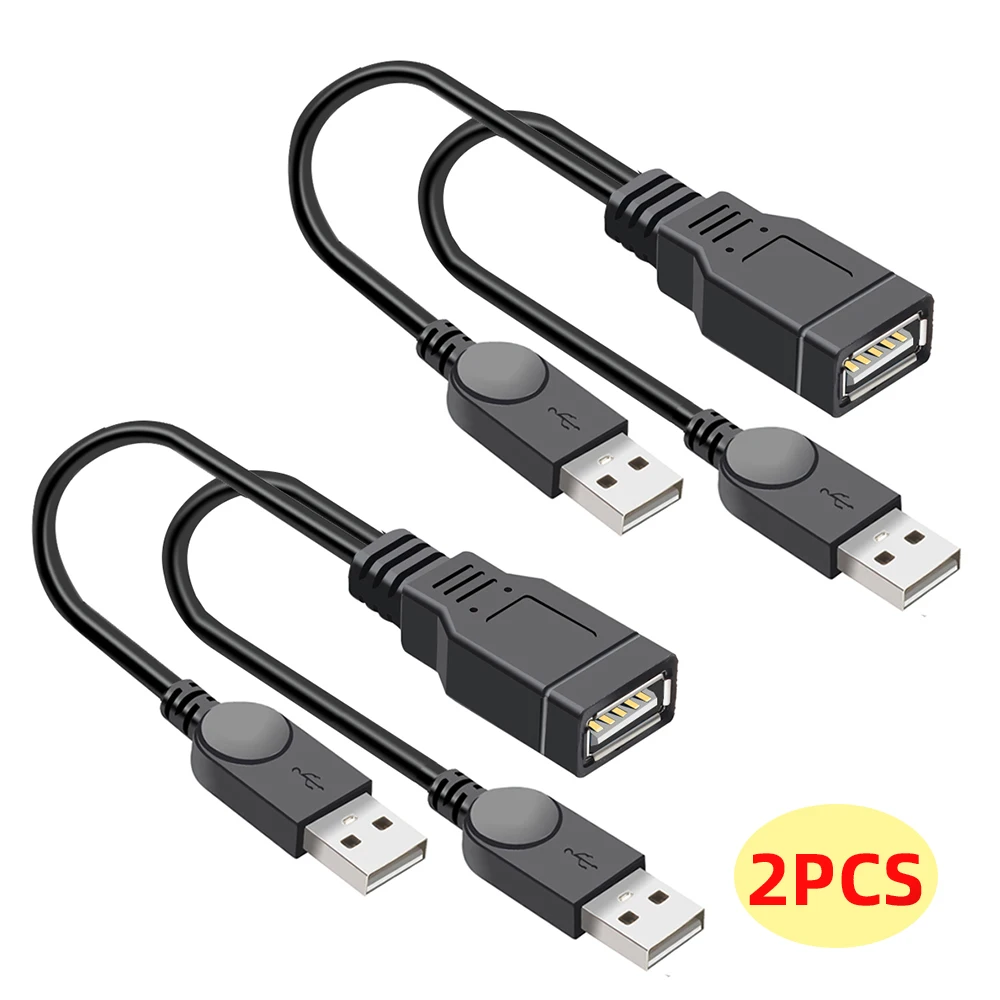 High-Speed USB 3.0 Dual Power Data Extension Y Cable