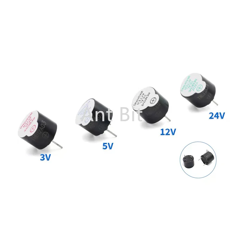 50PCS 액티브 버저 12095 통합/분리형 TMB12A03 12A05 12A12 12A24 통합 버저 3V 5V 12V 24V 12x9.5MM