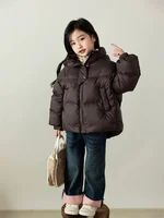 Manteaux chauds d'hiver pour enfants, vestes rembourrées en coton pour garçons et filles, vêtements d'extérieur à capuche pour bébés de 3 à 12 ans, automne 4