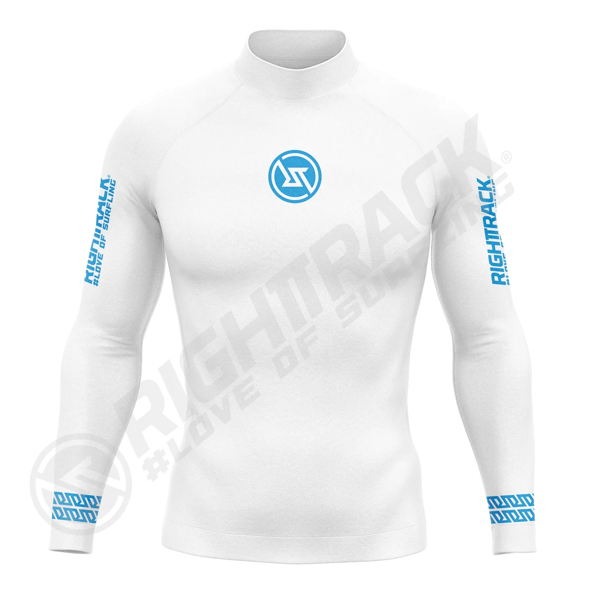 Hot Men's Rashguard Long Sleeve Surfing Shirts Sunscreen Lycra Fabric Surf Sweatshirt UV Protection RIGHTTRACK Swimwear