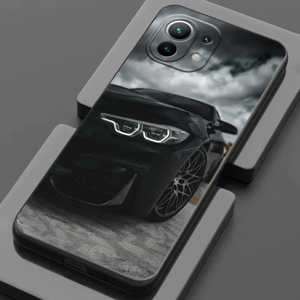 Sleek Men's Sporty Car Design Phone Case - Durable Back Cover