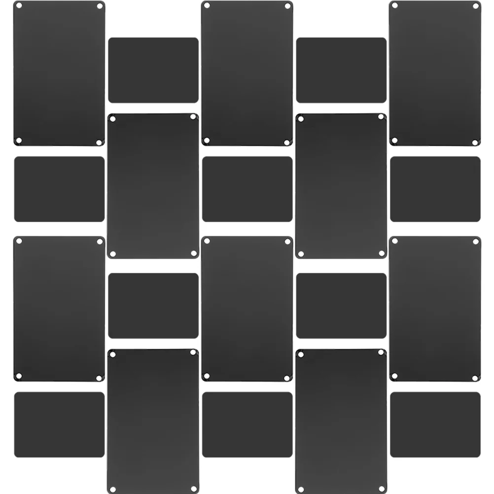 

20Pcs Aluminum Name Signs DIY Engraving Blank Signs Multi-function Metal Sign Blanks