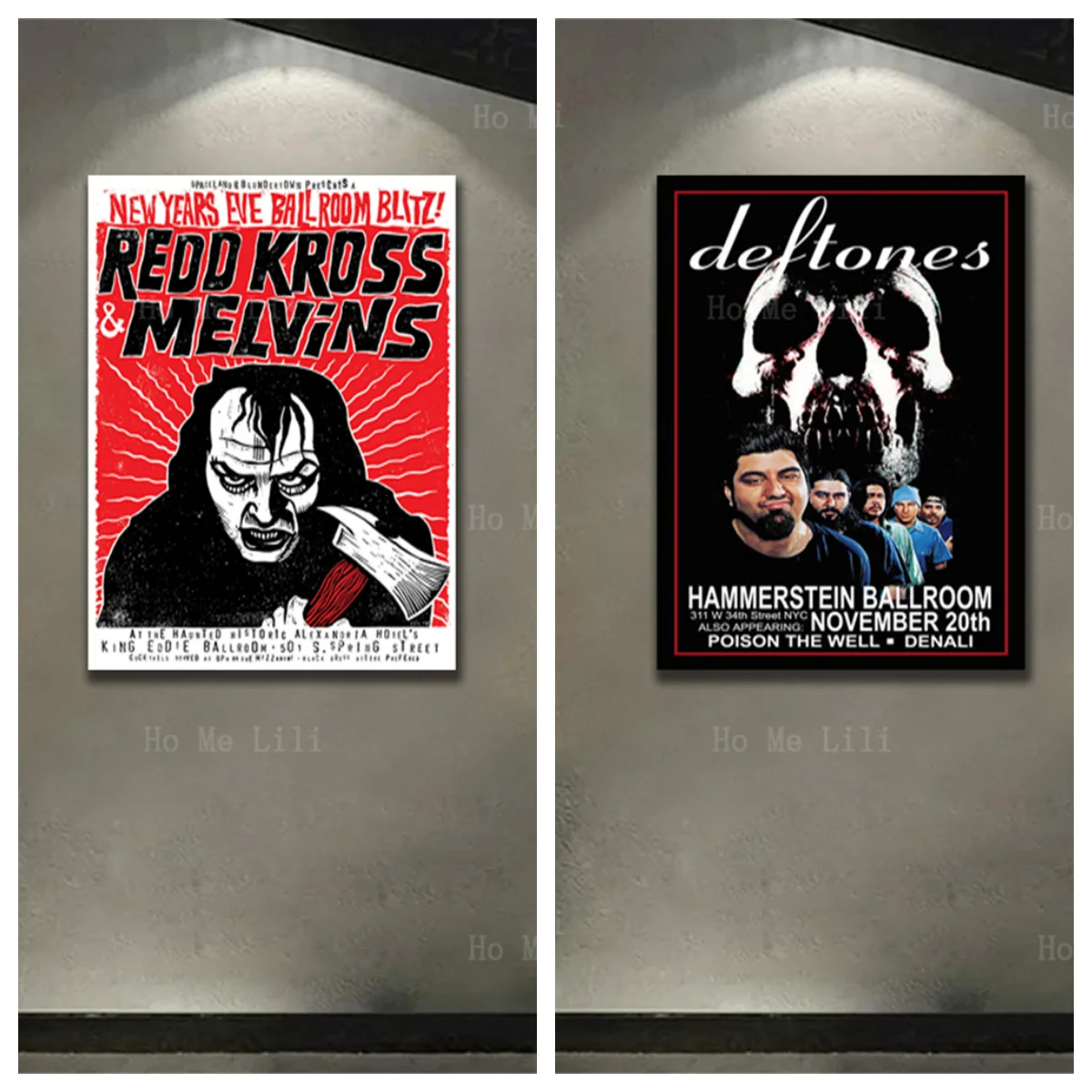 Melvins & Redd Kross 새해 이브 볼룸 블리츠 록 팝 아트, 벽 아트 데코 유화