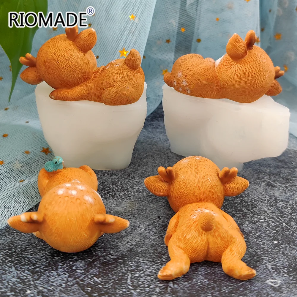 Description Picture 6 of item3D Cute Deer Silicone Mold Fondant Chocolate Cupcake Dessert Cake Decorating Tools Sika Deer Shape Kitchen Baking Mould