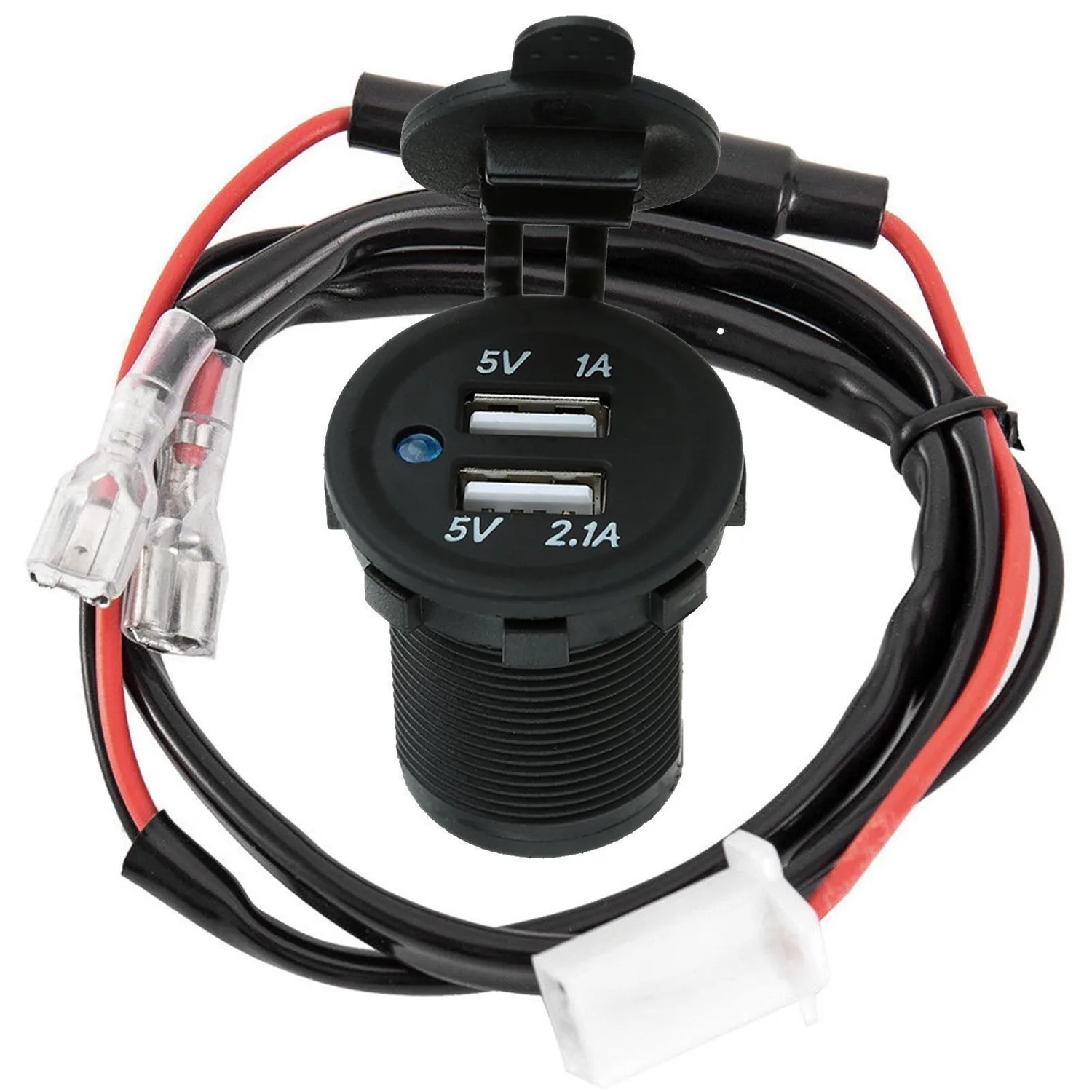 

12V Dual Usb Car Lighter Socket Splitter Charger Plug Adapter
