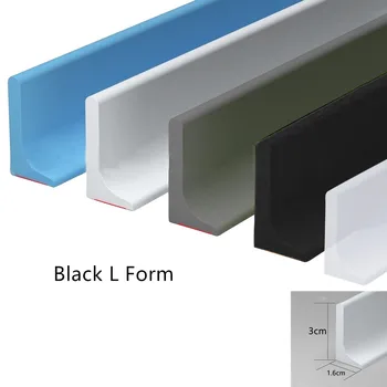 1-3M Water Shower Dam ห้องน้ํา Water Stopper ซิลิโคนยึด Strip Flood Barrier แห้งและเปียกแยก Blocker 10