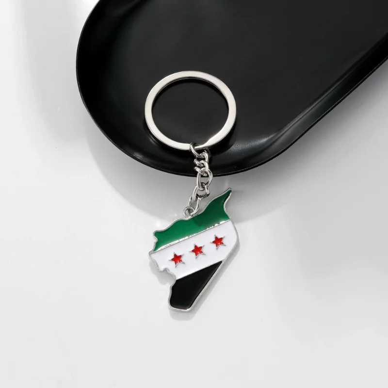 Stainless Steel Syria Map Flag Pendant Necklaces Gifts Stainless Steel Gold Silver Color Charm Syrians Map Chain Jewelry Gift 4