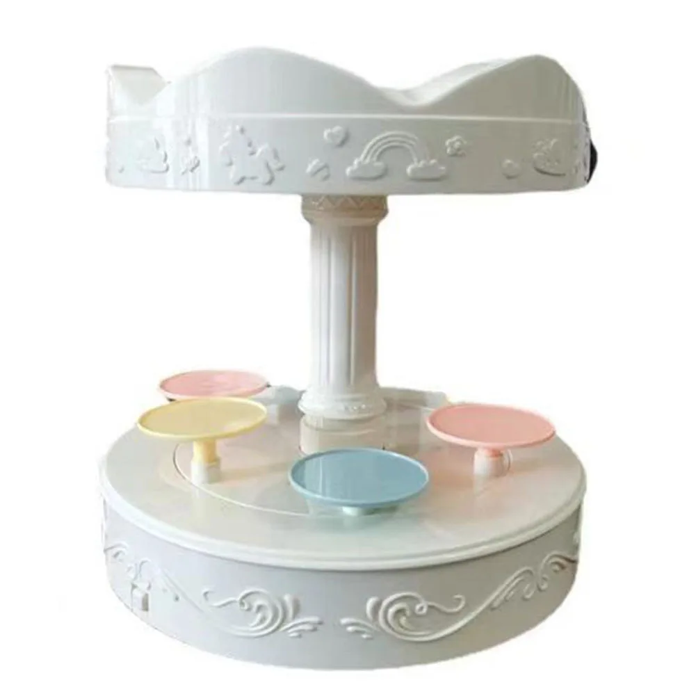 

Like This Product Machine Automatic Light Brightness Cake Display Rack Carousel Dessert Table High Quality Automatic