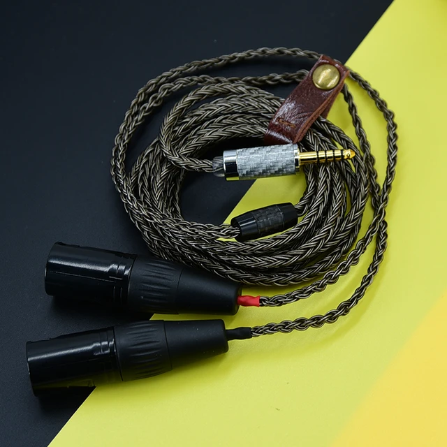 4.4mm Balanced Male Connector to 2 XLR Male Dual XLR Male Audio