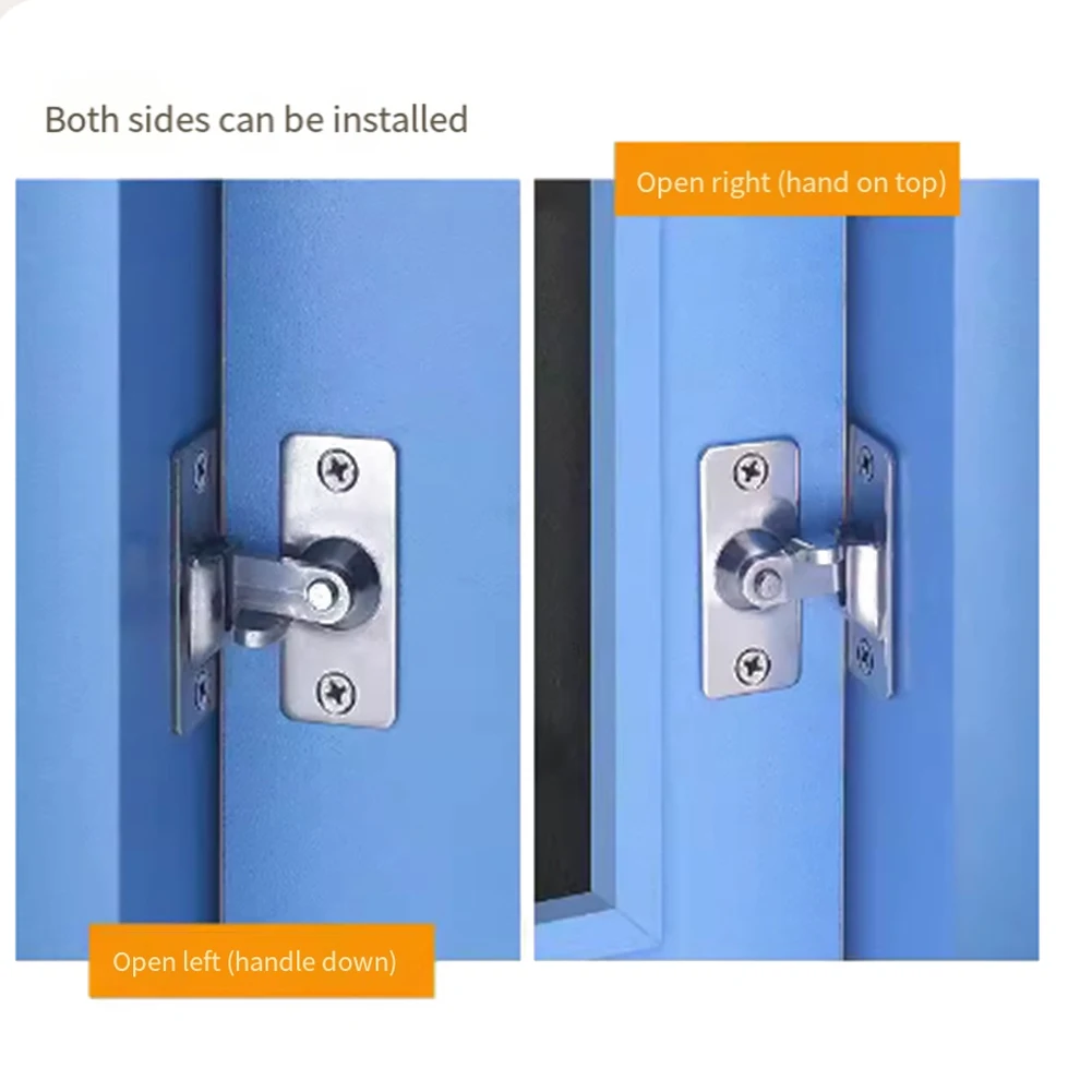 Door Lock Guard Latch Bolt 90 Degree Stainless Steel Toggle Latch Sliding  Door Lock Right Angle Barn Lock Safety Hardware
