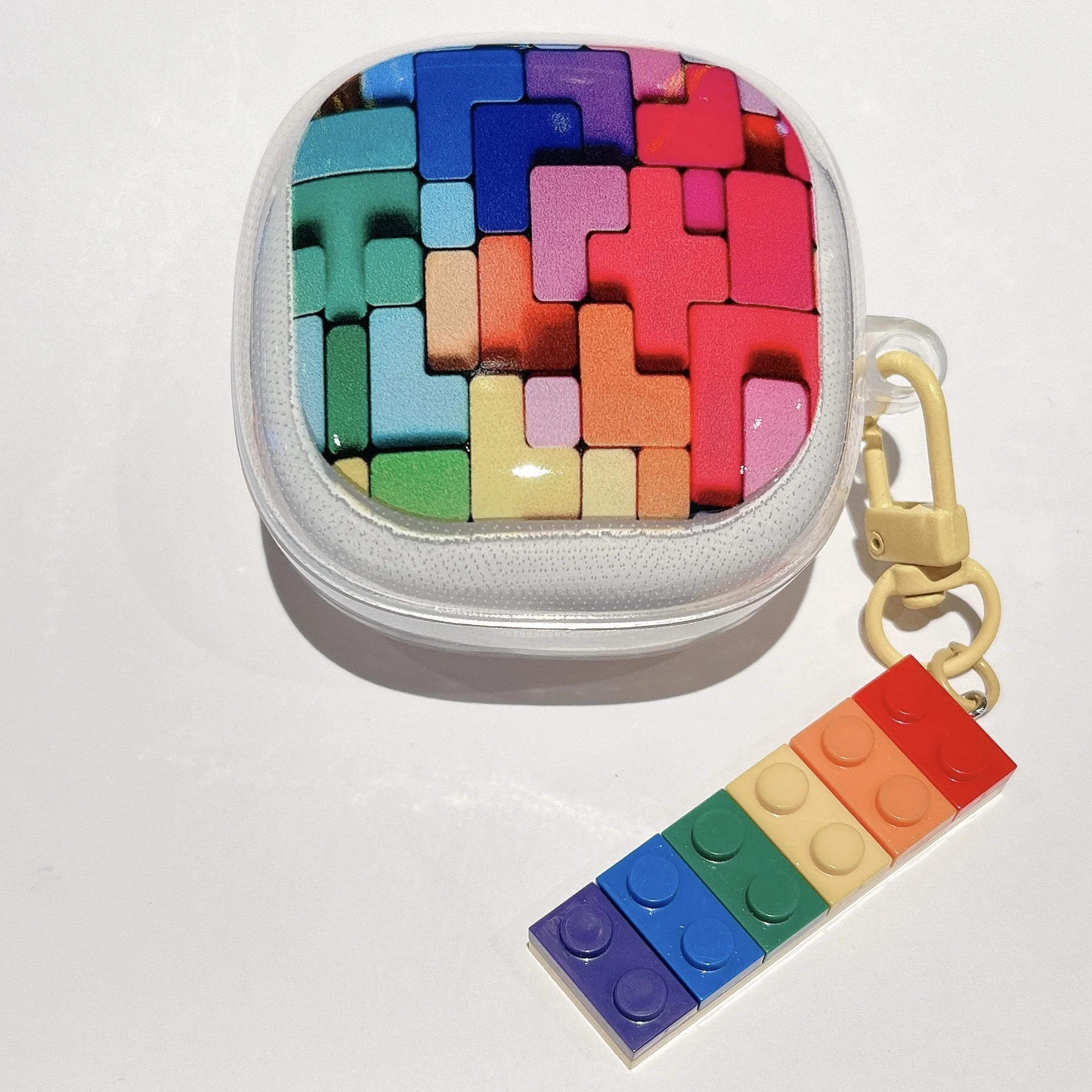 Tulip Bowknot Disc Blocks Headphone Protective Cover with Pendant