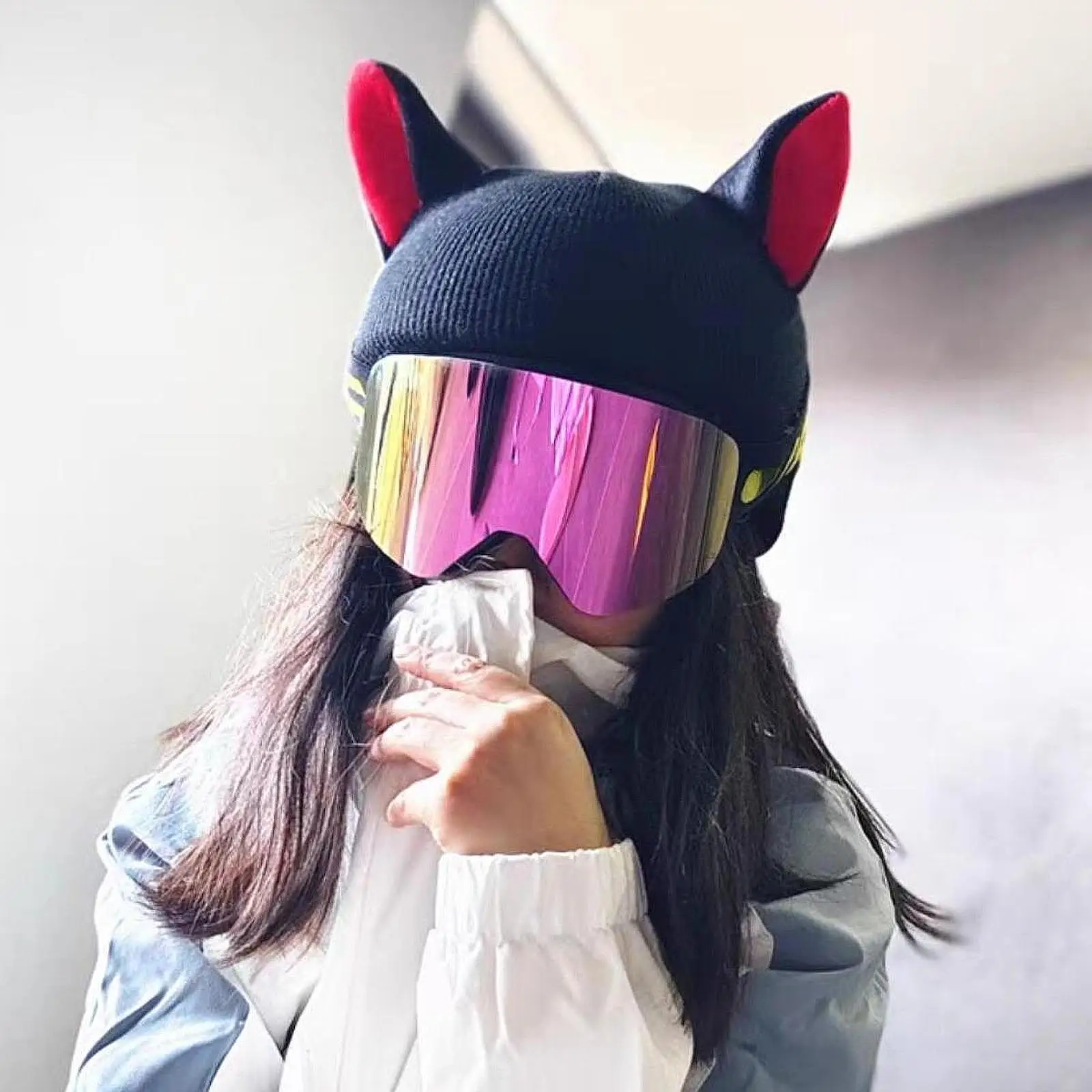 스노우 스키 헬멧 커버 스포츠 스키 스노우보드를 위한 따뜻하고 사랑스러운 헬멧 장식