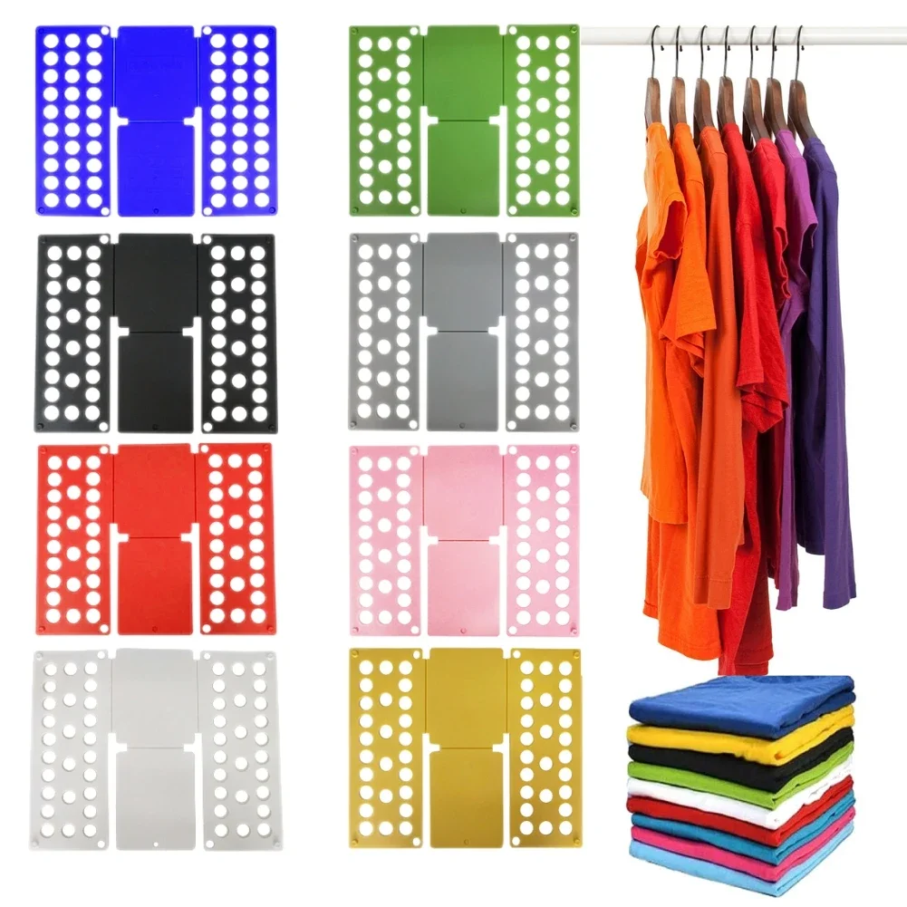68cm/48cm Plastic Clothes Folding Board Durable Kids Laundry Folder Easy and Fast Shirt Folding Board Home Storage Tool for Kids 2