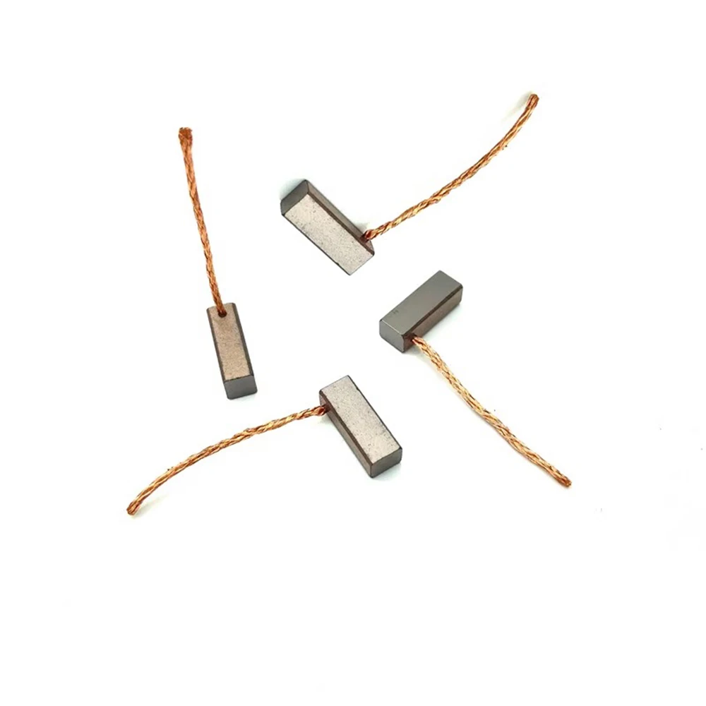 2x Carbon Brushes - 4x4x10mm Size For Electric Motor Repair, Power Window Regulators, Tools