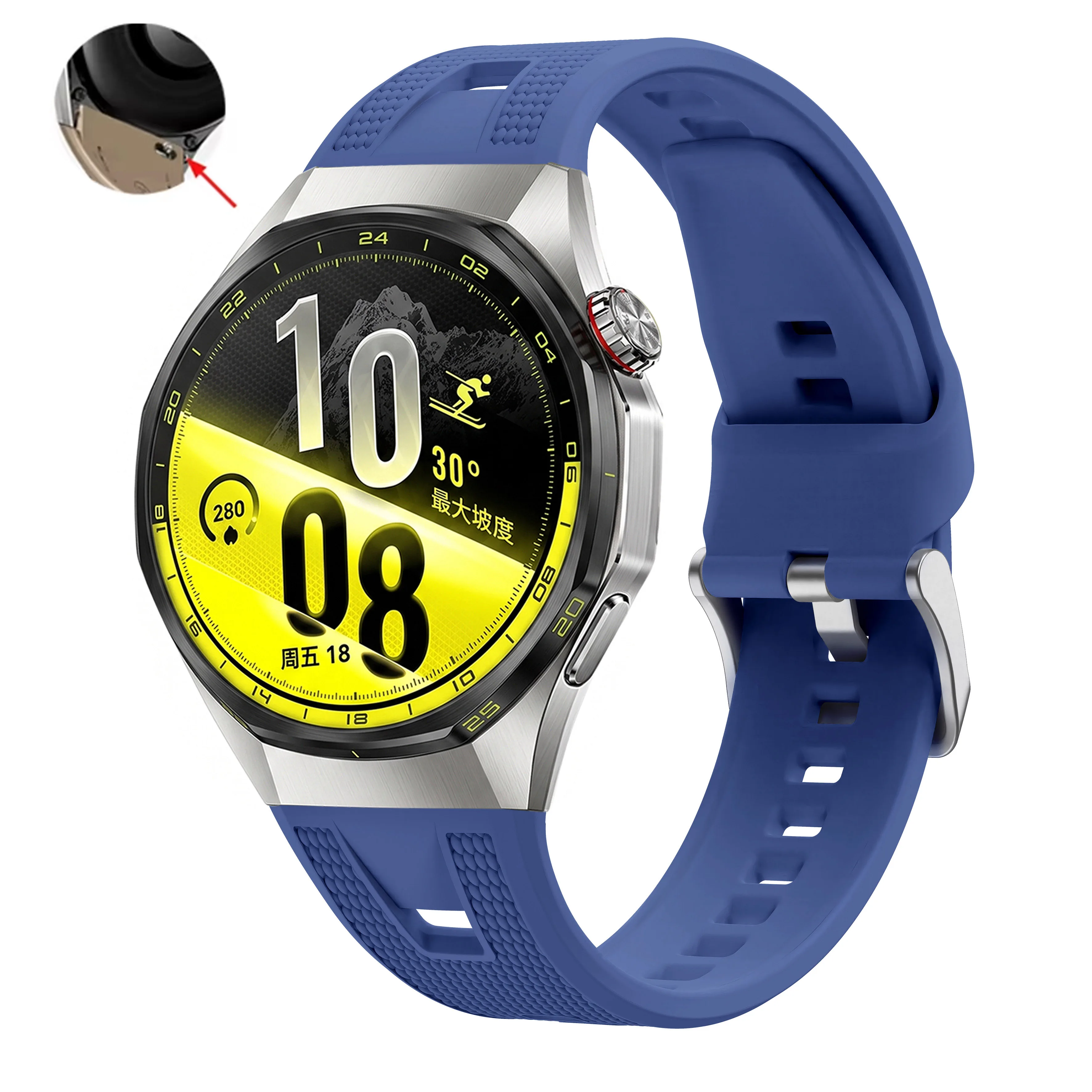High-Performance Silicone Breathable Sports Strap Bracelet, No Gaps