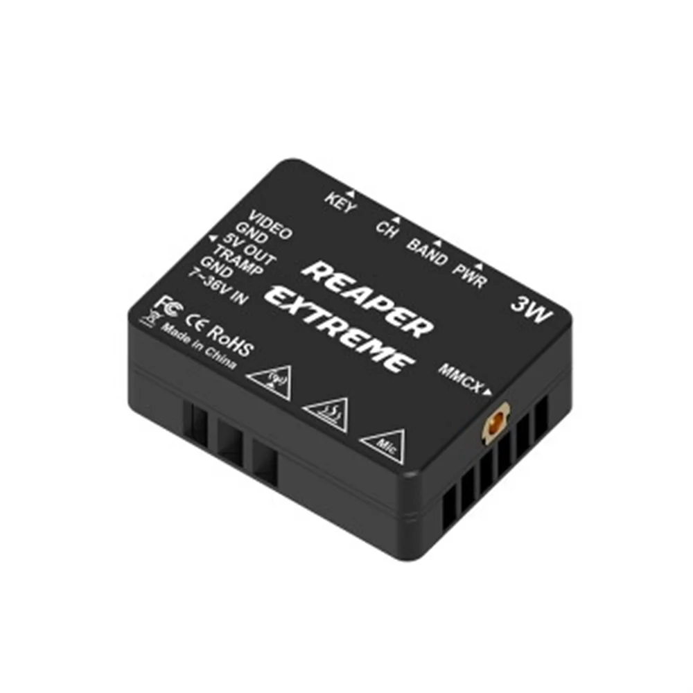 FOXEER 4,9-6G Reaper Extreme 3 Вт 80 каналов VTX 9 ~ 36 В 15,2 г 25 мВт/200 мВт/500 мВт/1,5 Вт/3 Вт Регулируемый FPV дальнего действия thumbnail 5