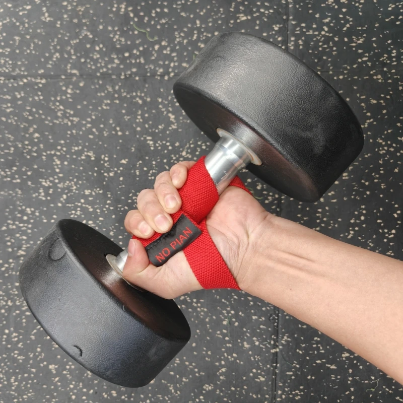Lifting Wrist Straps for Weightlifting Powerlifting Bodybuilding Functional Strength Cross Training Heavy-Duty Cotton Wrist Wrap