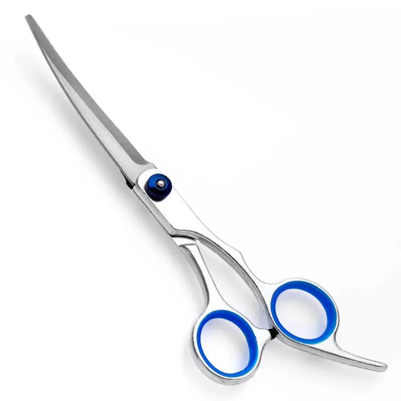Professional Dog Grooming Scissors with Safety Round Tips Heavy Duty Titanium Stainless Steel Up-Curved Pet Grooming Scissors hairdressing scissors dog grooming scissors hair trimmer scissors