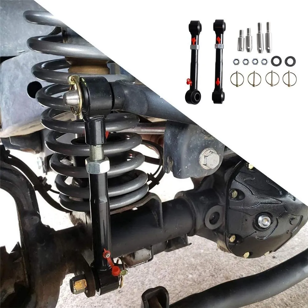 Front Sway Bar Links Disconnects Adjustable 2.5-6