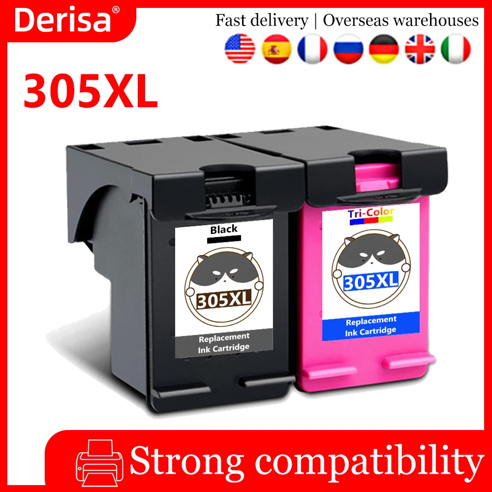 

305XL Compatible Ink Cartridge Replacement for hp 305 xl hp305 for HP Deskjet 2320 2710 2723 2720 2730 1210 1215 Printer