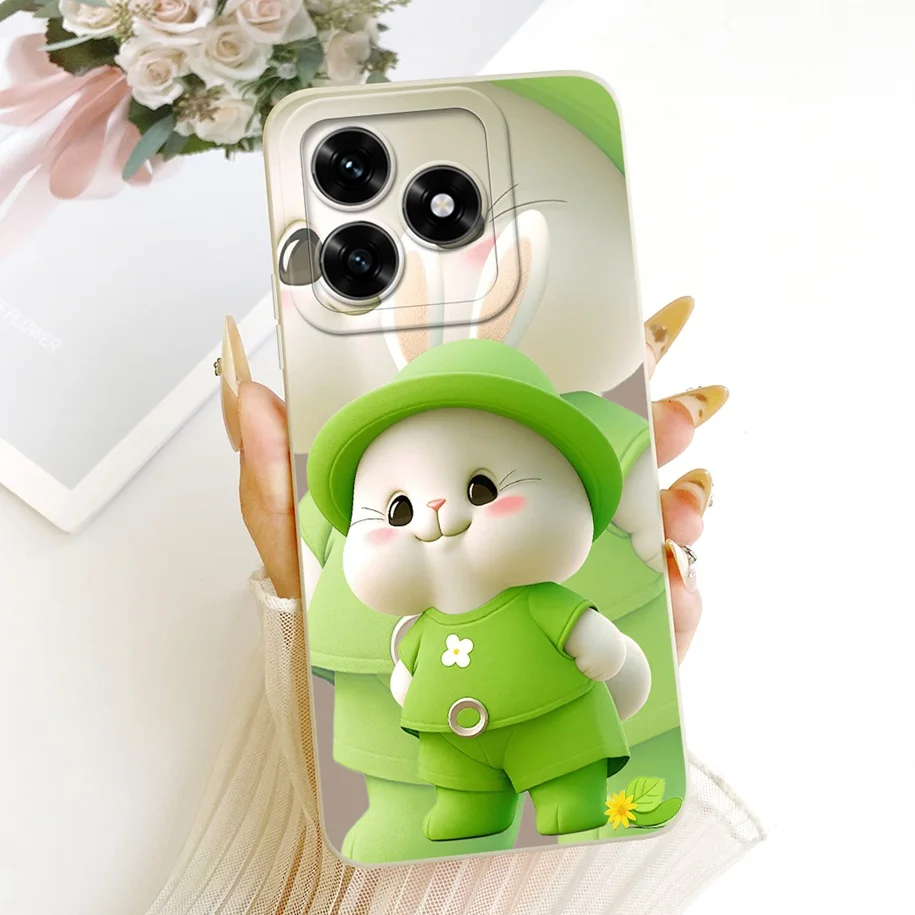 Cute Cat Duck Rabbit Soft Candy Silicone Shockproof Case Cover