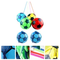 6pcs Kids Outdoor Inflatable Ball Toys Soccer Training Balls with Elastic Chain inflatable toy ball PVC inflatable ball 1