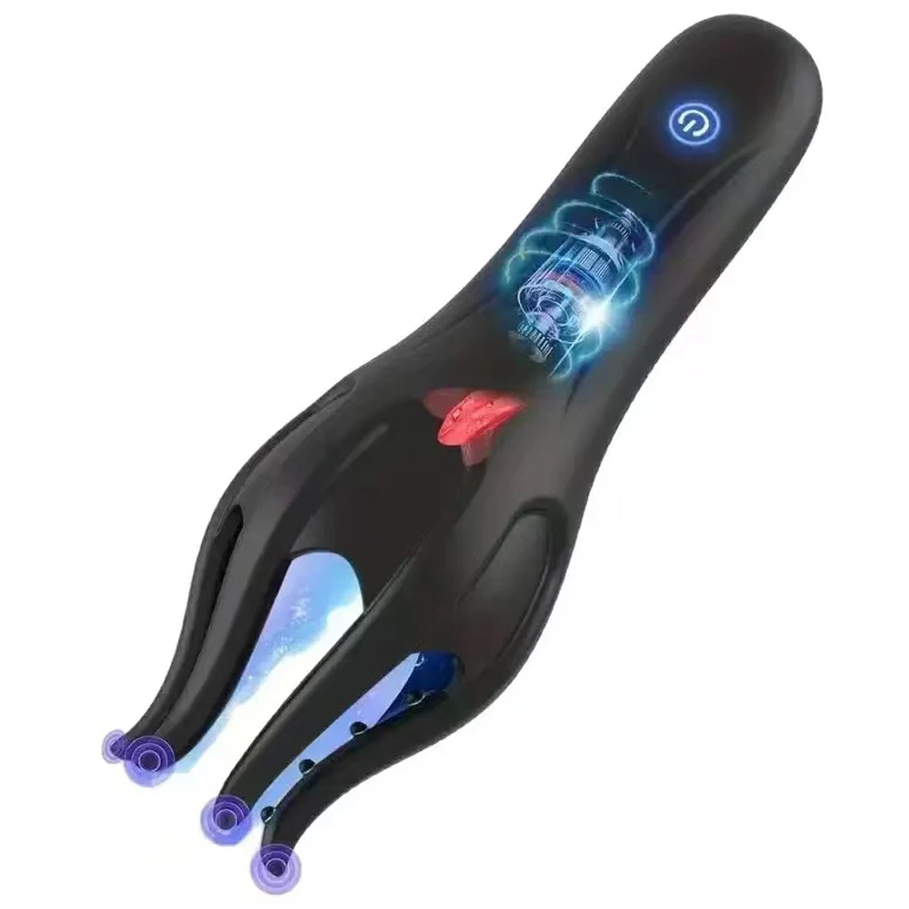 Male Masturbator Male Penis Vibrator for Mens with Tongue Licking Masterbater Adult Sex Toy for Couples Him Gay Women Pleasure