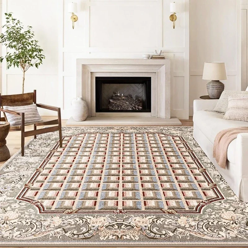 Retro Living Room Carpet European Palace Style Luxury Bedroom Plush Rug Large Area Sofa Coffee Table Floor Mats Ковер Tapete 러그