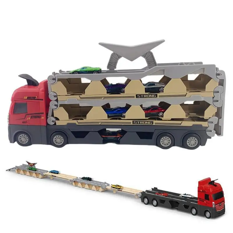 

Складной грузовик Mega Hauler, автомобильный переносчик, складной катапультирующий деформируемый транспортный грузовик с выпускной дорожкой для детей