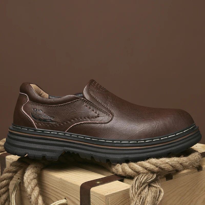 2024 Four Seasons ​Men's Oxford Shoes Autumn Winter Handmade Soles with Plush Cotton Shoes Men's Business Leisure Shoes 6