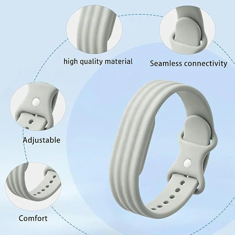 Official Sports Nylon and Silicone Loop Strap - Comfortable Bracelet Wristband for Active Lifestyles