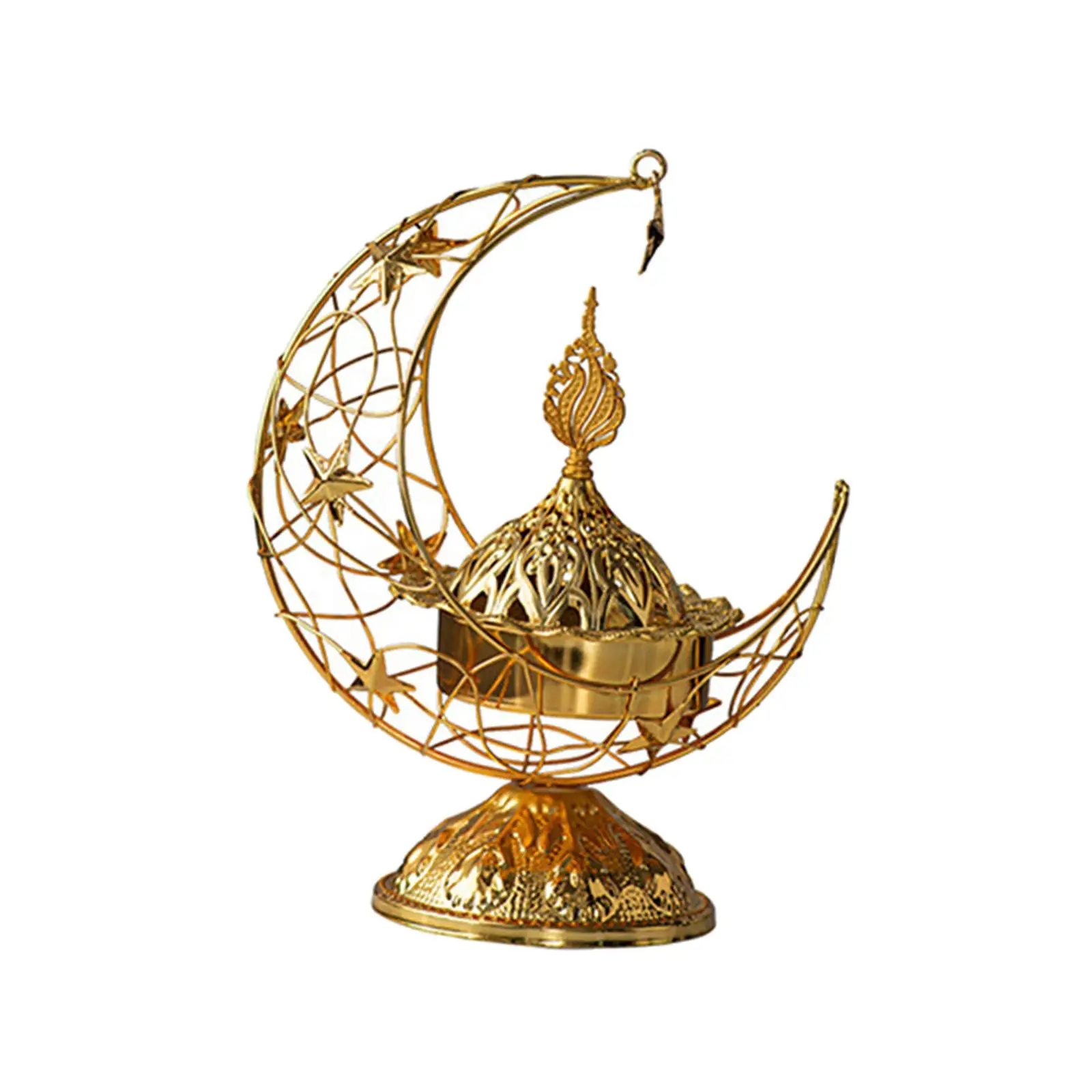 Arabic Incense Holder Antique Cone Incense Burner for Bedroom Mantel Cabinet