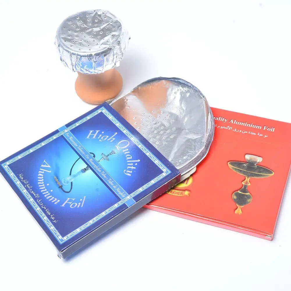 Hookah Accessories 50pcs/pack Arab Hookah Tinfoil 12*12cm Circular Perforated