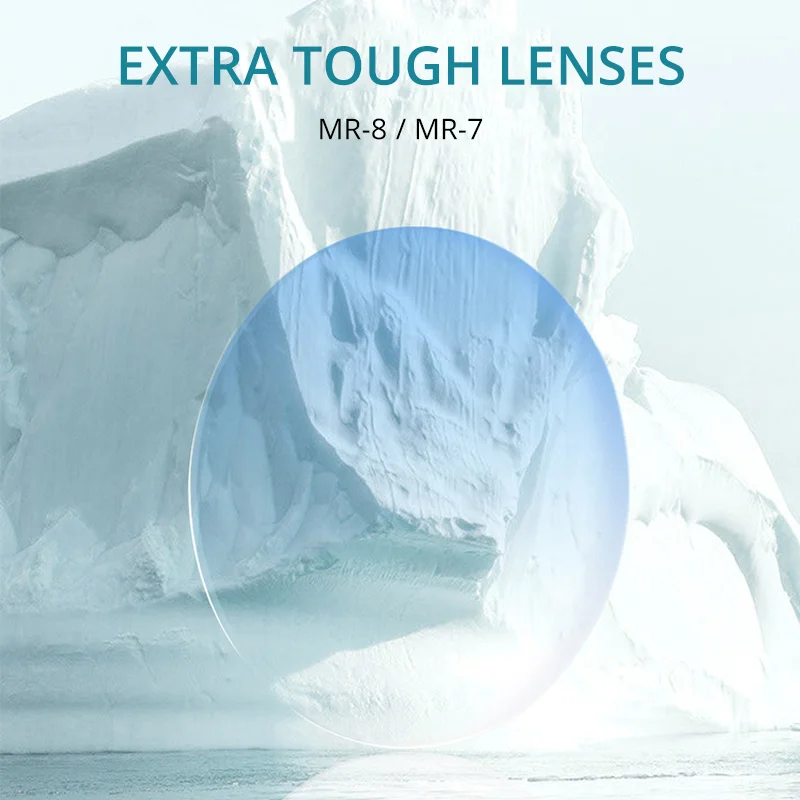Ralferty MR-7 MR-8 Extra Tough Optical Lenses Anti Blue Light Myopia Diopter Thin HMC Color Gradient Prescription Glasses Lenses