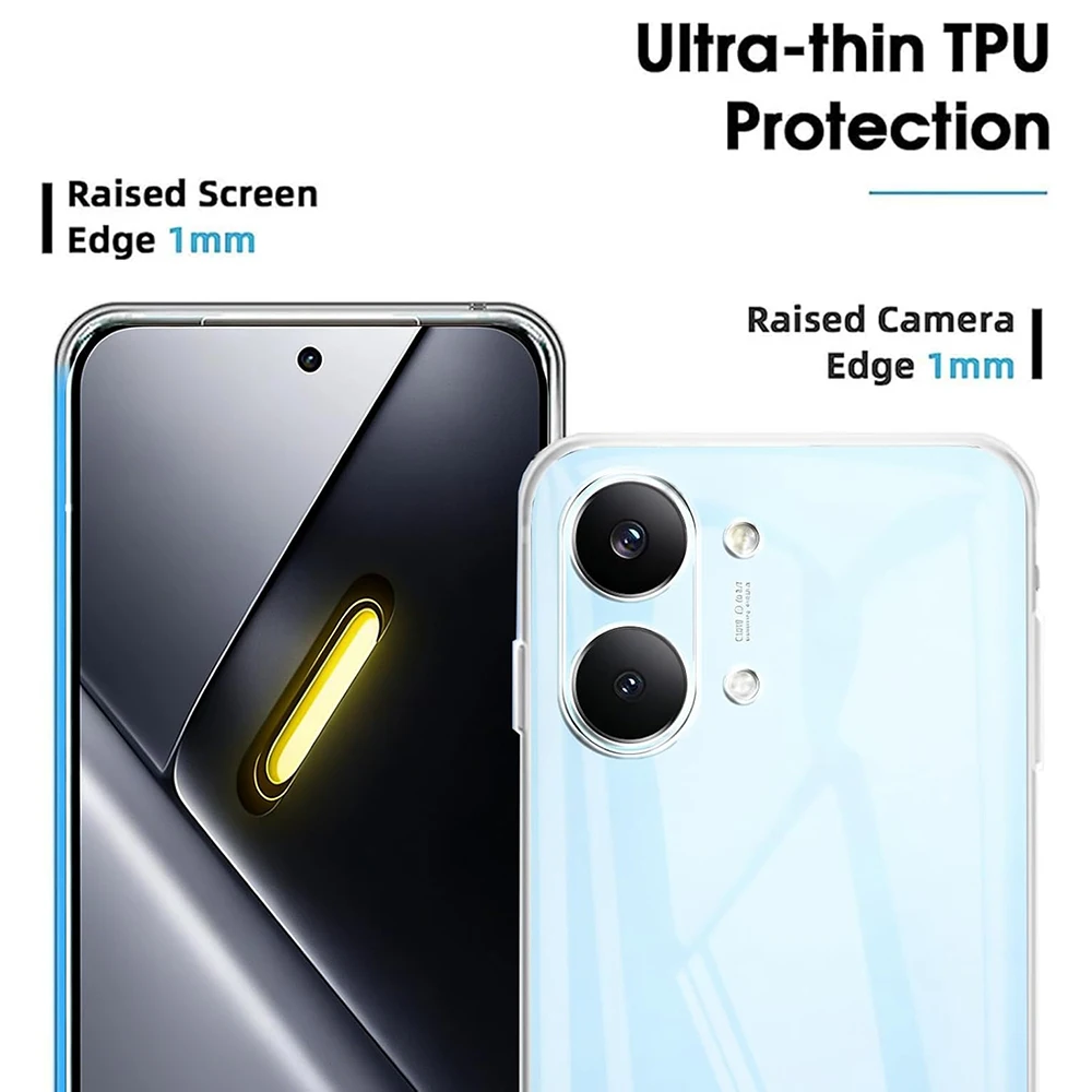 Ultra Thin Soft Silicone Clear Phone Case - Transparent TPU Cover