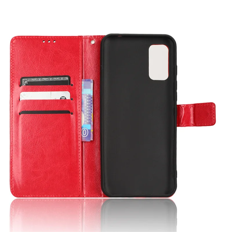 Luxury Leather Flip Case with Magnetic Buckle and Lanyard Strap