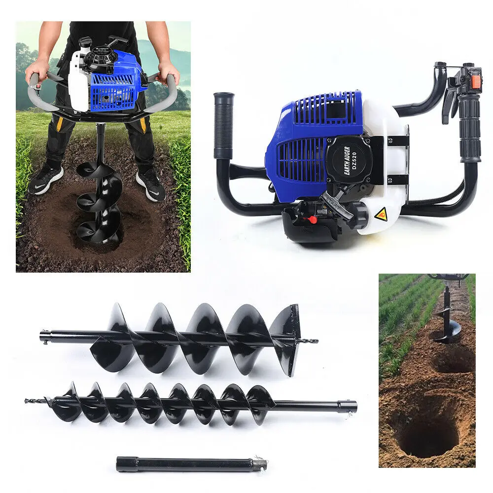 52cc Gasoline Engine Digging Machine Two-stroke for Garden and Fence Posts Digging Tool 5