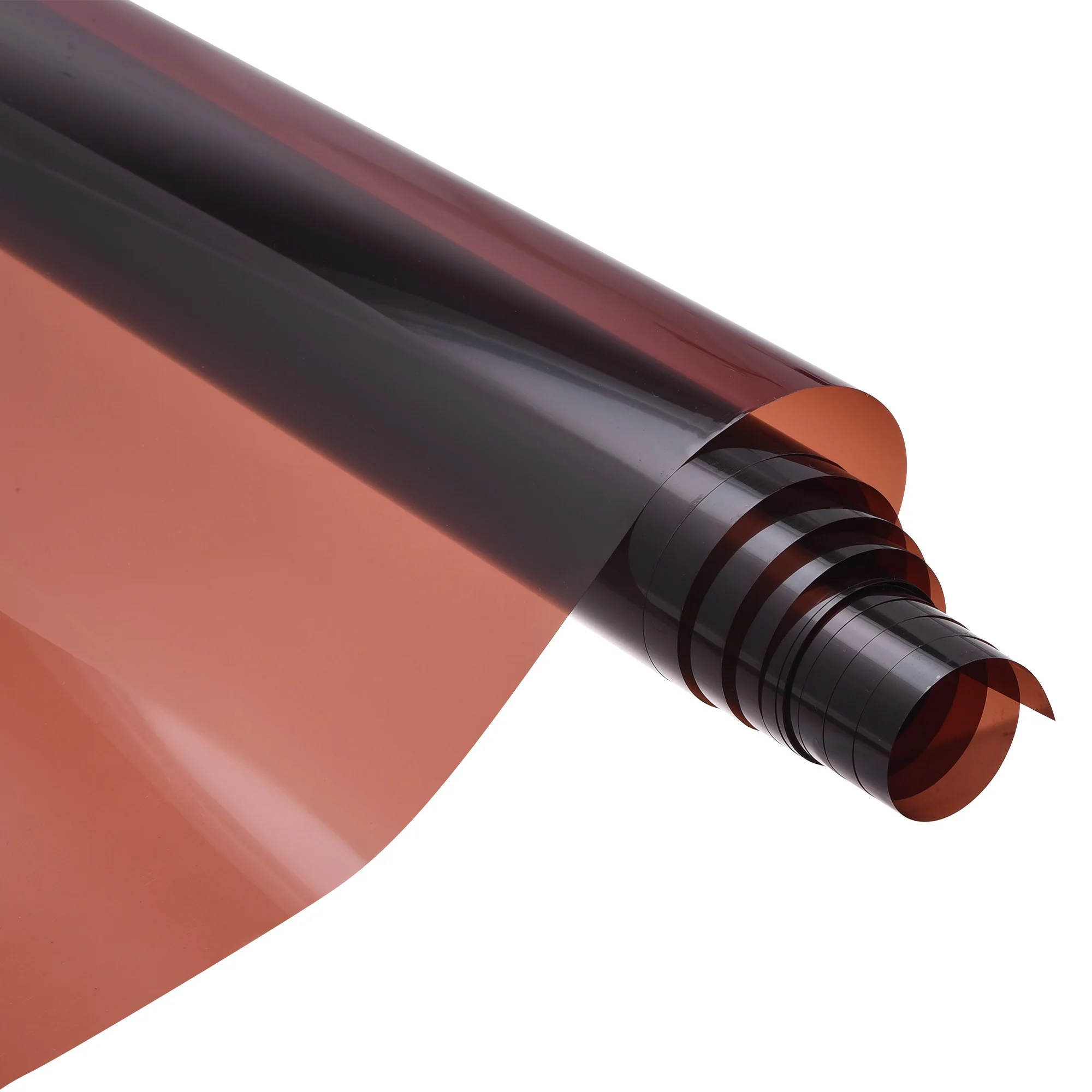 uxcell Window Film, Glass Sun Blocking, Heat Control Self Adhesive Brown Window Tint, 9.8x1.97ft for Home Office