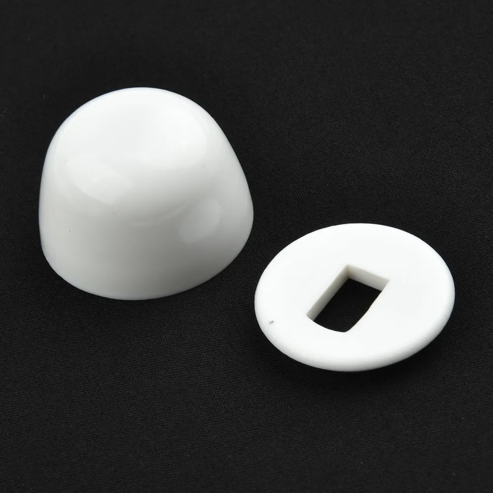 Screw Bolt Cover Stinkpot Toilet Anchor 1.38X1.38X0.79in 2 Pair Of 3.50X3.50X2.00cm Bolt Cap Cover