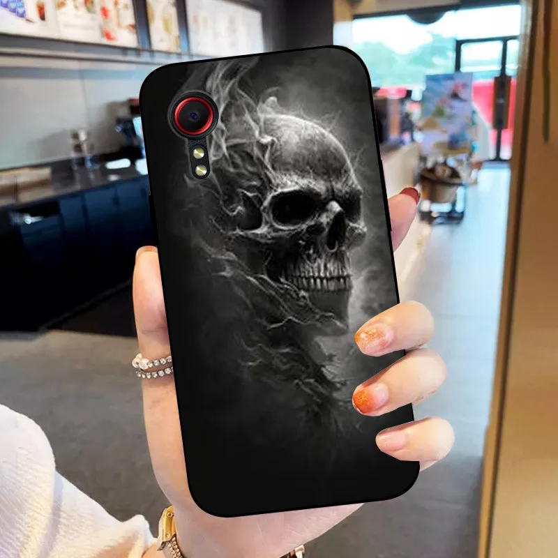 Floral Soft Silicone Back Case for Samsung Galaxy Xcover 5 - Durable Phone Protector Cover