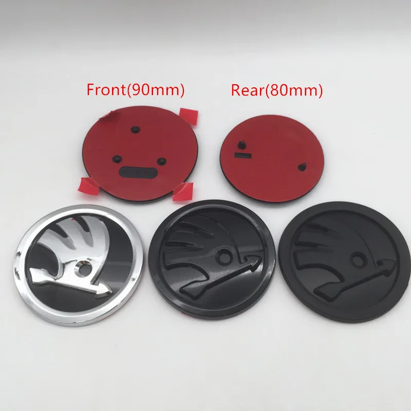 Car Styling Accessories Car Reflective Stickers Car Sticker Car Body Stickers Car Badge Grille Emblem Badge Cover 1pcs for SKODA Car Front Grille Head Hood Bonnet Emblem Rear Tail Bumper Trunk Sticker