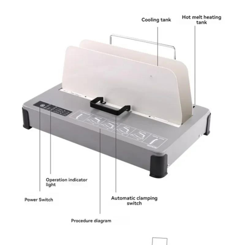 소형 핫멜트 바인딩 기계 자동 소형 계약 입찰 문서 A4 봉투 도서 도구 가정용