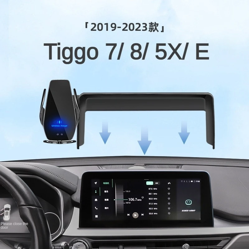Supporto per caricabatterie da auto senza fili, 15W Qi con ricarica veloce, auto-aggraffante, supporto per telefono cellulare per auto, presa d'aria, parabrezza, cruscotto, braccio lungo, ventosa