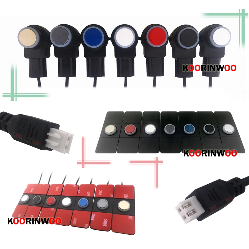 LED Parking Sensor Kit Car LED Parking Sensor Parking Sensor Kit Parking Sensor Car LED display Car Parking Sensor Multicolor Set 4 System Sensors Reverse Radar Parktronic Sensors