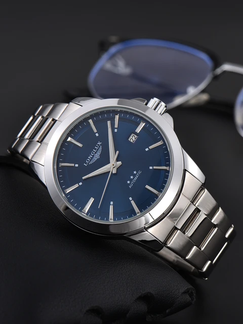 Montre automatique pour hommes, date d'affaires, mécanique, étanche, en acier inoxydable, lumineuse, minimaliste, cadeau pour vous 1