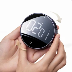 Baseus Magnetic Digital Kitchen Countdown Timer & Alarm Clock (Black)