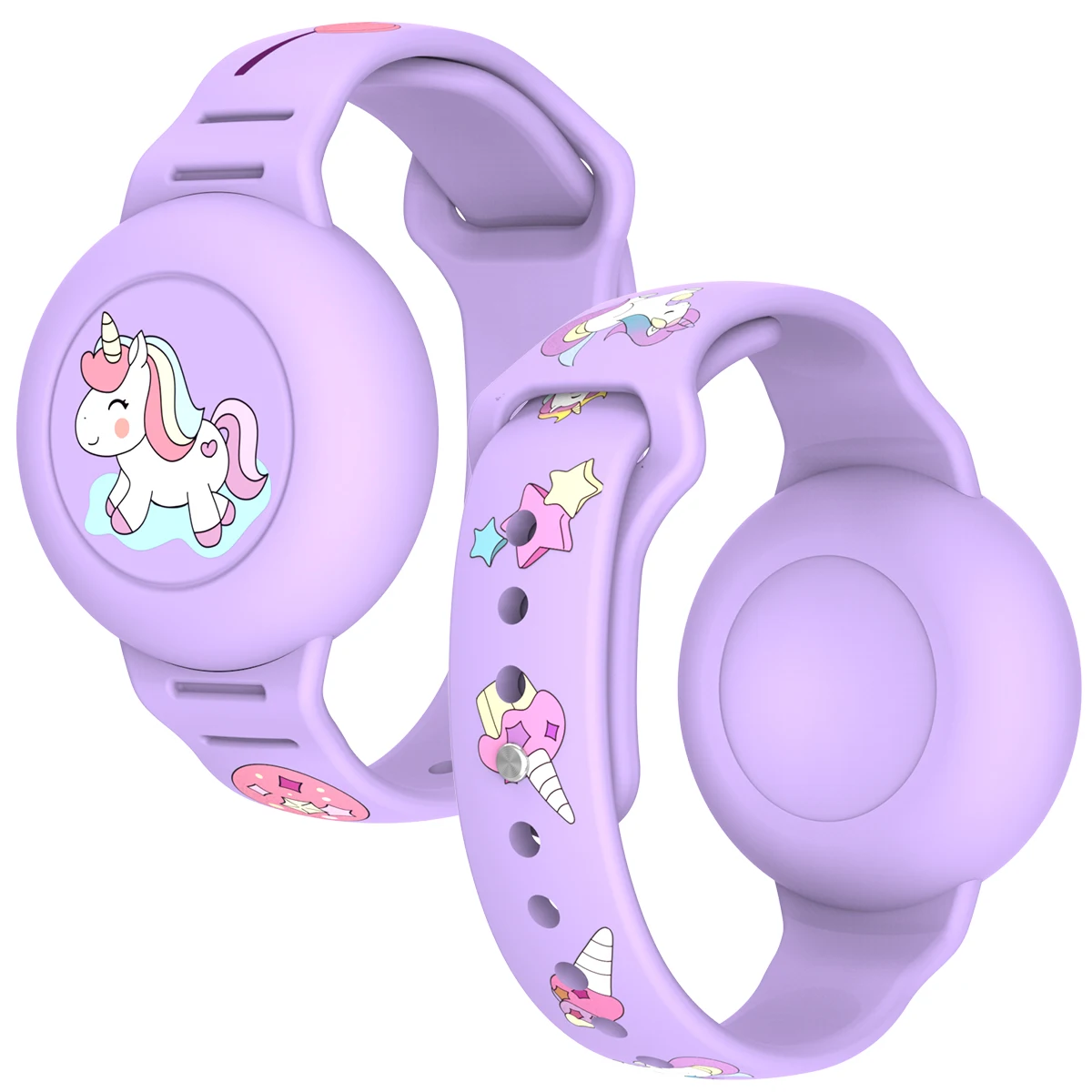 Silicone Anti-Removal Airtag Holder - Secure, Hidden Design for Kids, Pets, and Luggage