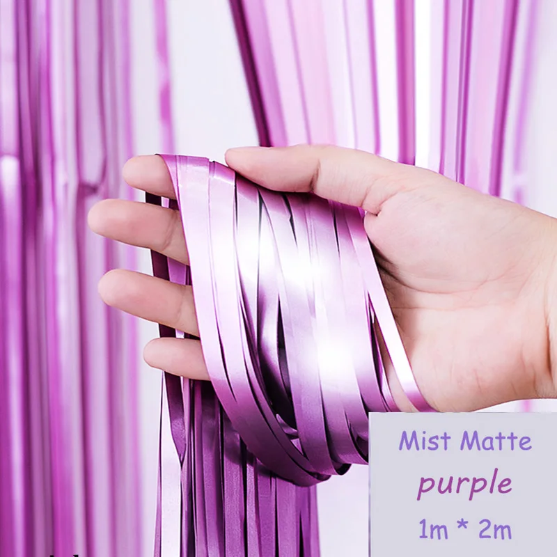 Matte Foil Tassel Fringe Curtain for Celebrations and Events